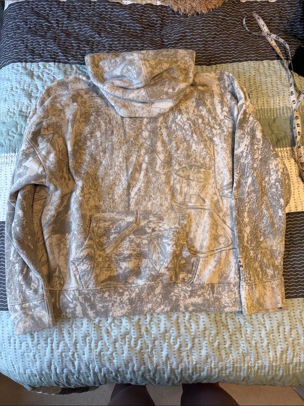 Neutral Camo Hooded Sweatshirt - Fleece Factory Art & Motion